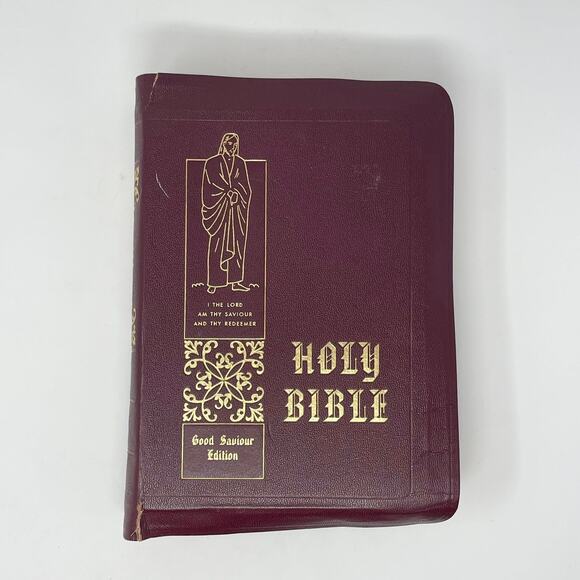 VTG Holy Bible Good Saviour Edition Authorized King James Version Copyright 1955 - Picture 1 of 11